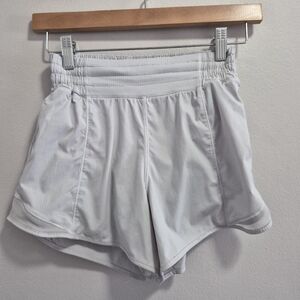 Lululemon Hotty Hot High Rise Long Shorts Size 2 White